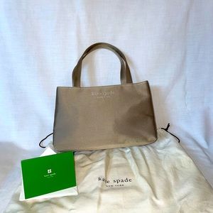 Vintage Kate Spade Satin Cream Evening Bag.